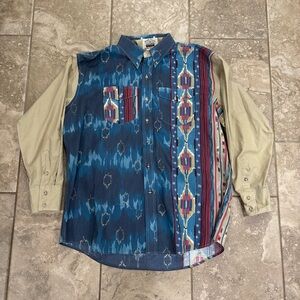 Vintage Texas Sage Western Multicolor Shirt Sz XL‎
